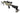 Digital-camo AR on a bipod with the Sling Steady Sport rear squeeze bag on the sling at the stock